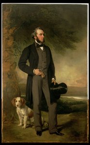 Porträtt av John Hick Esq, JP, ca 1861 (par av 93967)