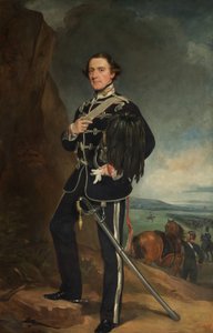 The 2nd Lord de Tabley som överste kommendant för Earl of Chesters Yeomanry Cavalry av Francis Grant
