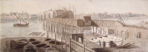 Konstruktion av Blackfriars Bridge, c1762