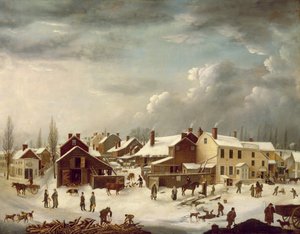 Winter Scene i Brooklyn, ca 1817-20 (se 105484 för detaljer)