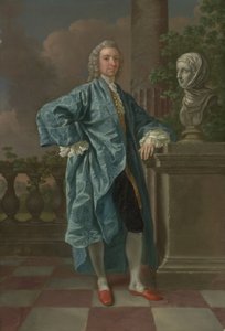 Dr Charles Chauncey, M.D. (1706-77) 1747 (olja på duk) av Francis Hayman