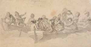 Figurer i båtar av Francis Hayman