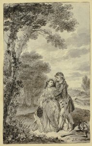 Illustration till Roderick Random, av Tobias Smollett av Francis Hayman