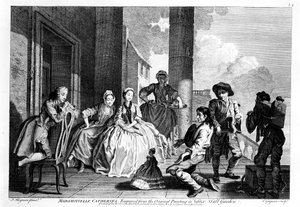Mademoiselle Catherine, graverad av Charles Grignion (1743)