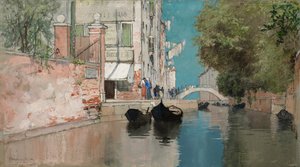 På väg till den offentliga trädgården, ca. 1895.
