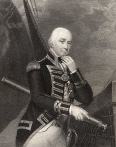 Amiral Lord Cuthbert Collingwood, graverad av W. Finden, från 