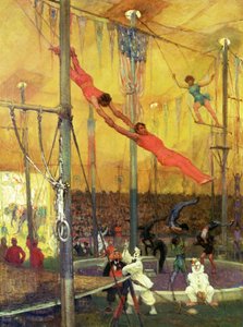 Trapeze Artists (olja på duk)