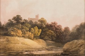 Landskap, ca 1840 (akvarell på papper) av Francis Nicholson