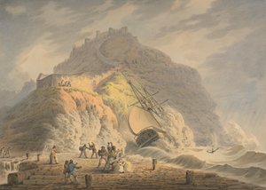 Scarborough: Skeppsbrott vid foten av Castle Cliff