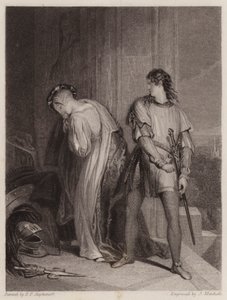 George of Aspen (gravyr) av Francis Phillip (after) Stephanoff
