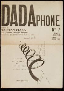 Framsidan av "Dadaphone" nr 7 av Francis Picabia