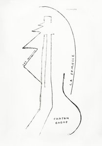 Poemes et Dessins de la Fille nee sans Mere, nr 23, utgiven av Imprimeries Reunies, Lausanne av Francis Picabia