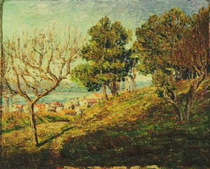 Utsikt över Saint-Tropez; Vue de Saint-Tropez av Francis Picabia