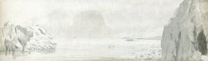 Swansea, ca 1678 (akvarell och brunt bläck på papper)