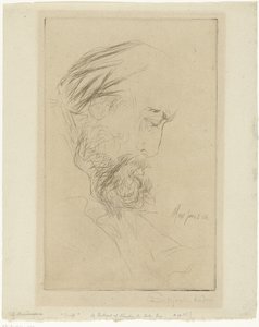 Porträtt av Charles Cole Griff av Francis Seymour Haden (Sir) (signed by artist)