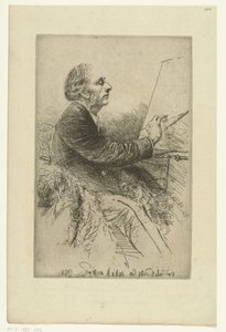 Självporträtt av Francis Seymour-Haden Porträtt av Francis Seymour Haden, nr. 4 (medan man målar)