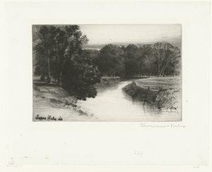 Solnedgång i Irland En solnedgång i Irland av Francis Seymour Haden (Sir) (signed by artist)