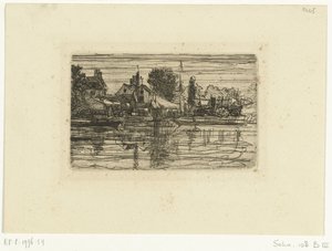 By vid vattnet Thames Side av Francis Seymour Haden (Sir)