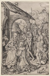 Tillbedjan av Magi av Francis Seymour Haden