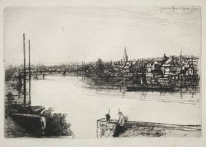 Battersea Reach av Francis Seymour Haden