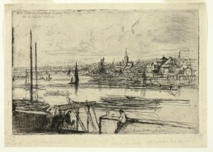 Battersea Reach av Francis Seymour Haden