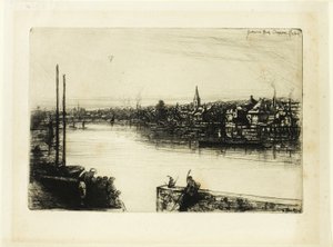 Battersea Reach av Francis Seymour Haden