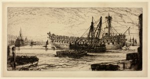 Breaking Up of the Agamemnon, nr 1 av Francis Seymour Haden