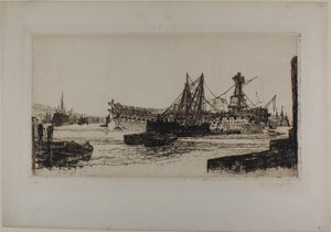 Breaking Up of the Agamemnon, nr II av Francis Seymour Haden