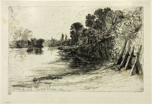 Brentford färja av Francis Seymour Haden