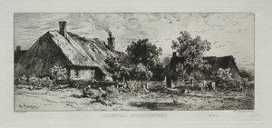 Burgundiska stugor av Francis Seymour Haden