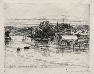 Cardigan Bridge. av Francis Seymour Haden