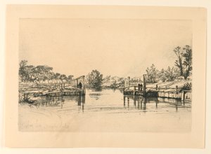 Egham Lock av Francis Seymour Haden