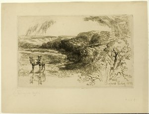 Encombe Woods, nr II av Francis Seymour Haden