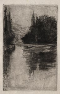 Afton, 1864. av Francis Seymour Haden