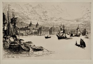 Greenwich av Francis Seymour Haden