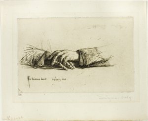 Händer vikta av Francis Seymour Haden