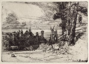 Horseleys hus i Willesley av Francis Seymour Haden