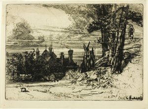 Horsleys hus vid Willesley av Francis Seymour Haden