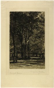 Kensington Gardens, nr II (stor tallrik) av Francis Seymour Haden