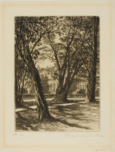Kensington Gardens, nr. I (liten tallrik) av Francis Seymour Haden