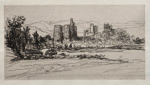 Kidwelly slott av Francis Seymour Haden