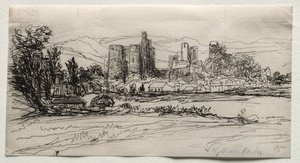 Kidwelly slott av Francis Seymour Haden