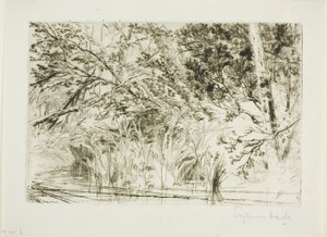 Mun av en bäck, nr II av Francis Seymour Haden