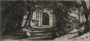 Mytton Hall, 1859. av Francis Seymour Haden