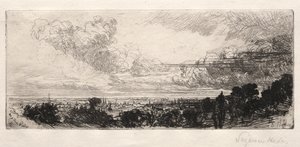 Utanför studiefönstret av Francis Seymour Haden