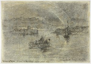 Regnbåge över Cascais Bay, Sintra, Portugal av Francis Seymour Haden