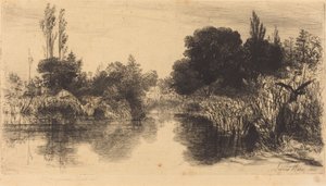 Shere Mill Pond (den större plattan) av Francis Seymour Haden