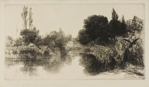 Shere Mill Pond, nr II (stor platta) av Francis Seymour Haden