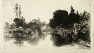 Shere Mill Pond, nr II (stor platta) av Francis Seymour Haden