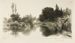 Shere Mill Pond, nr II (stor platta) av Francis Seymour Haden